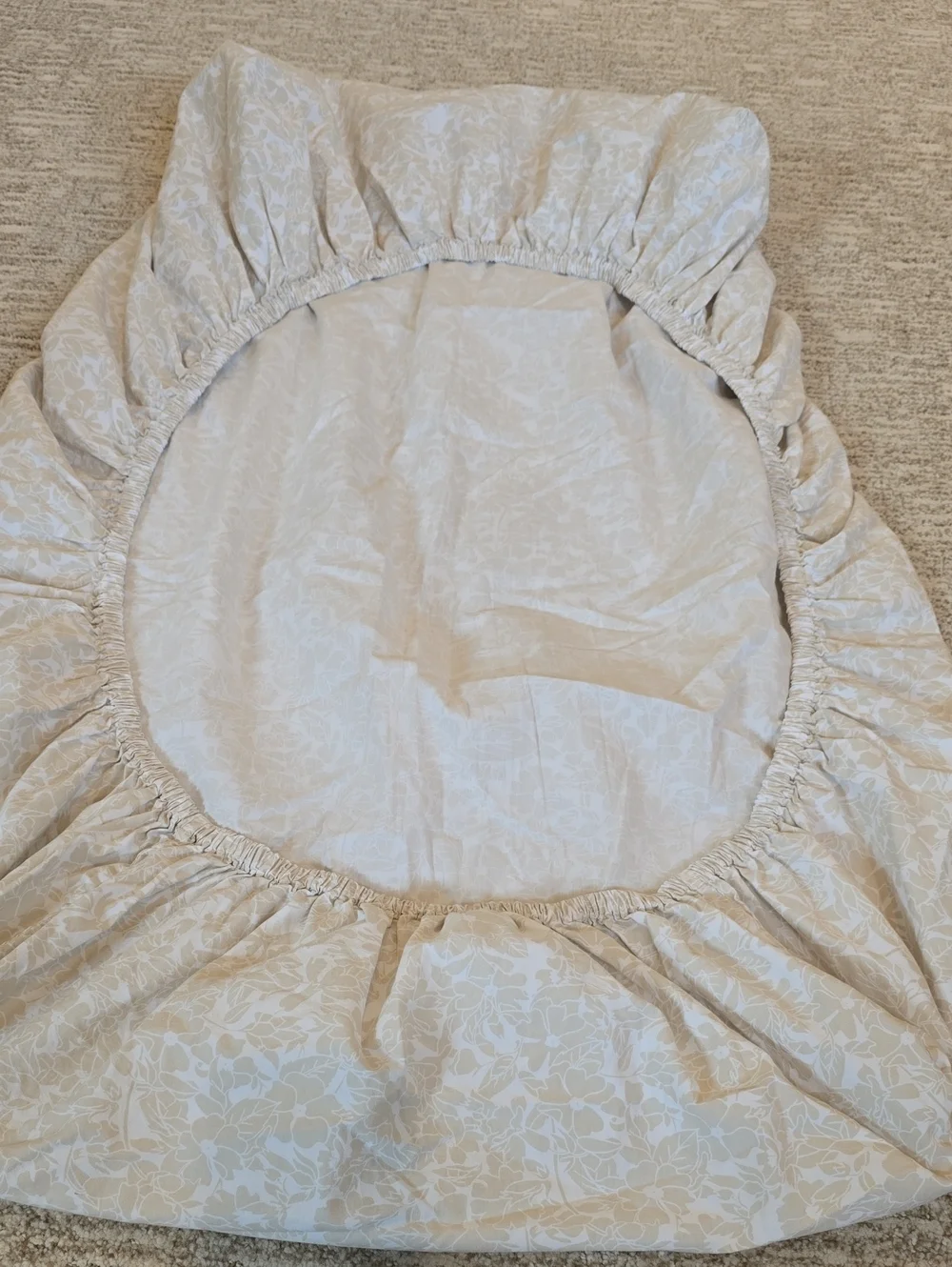 Crate & Barrel Floral Crib Sheet